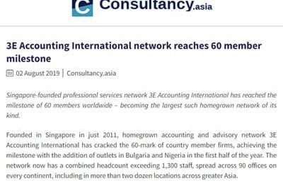 3E Accounting International Network’s 60-Member Achievement