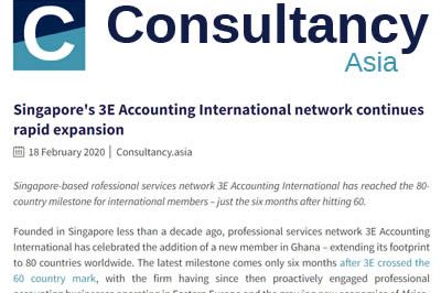 Consultancy.asia - 3E Accounting International Network Rapid Expansion