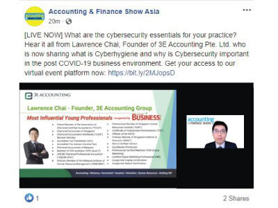 3E Accounting Limited Founder Lawrence Chai Is Invited Speaker At Accounting And Finance Show Hong Kong