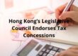 Hong Kong’s Legislative Council Endorses Tax Concessions