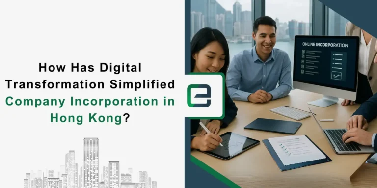 Team using digital tools for Hong Kong company setup.