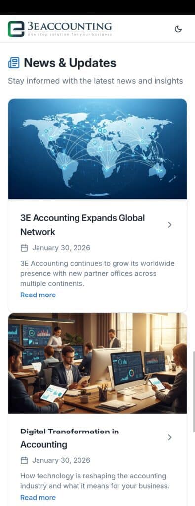 News About 3E Accounting