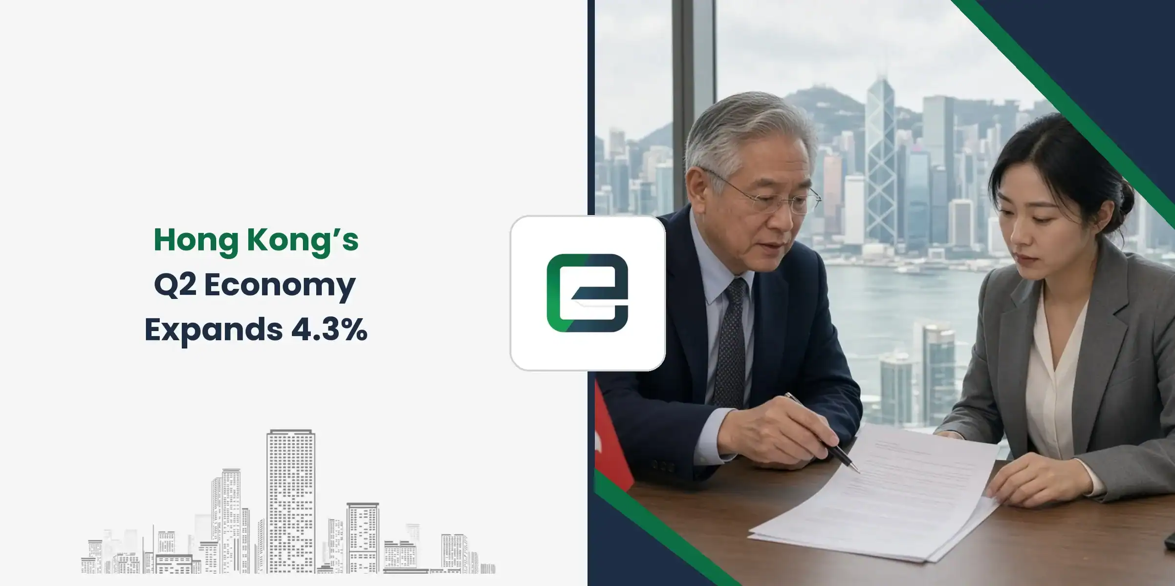 Hong Kong’s Q2 Economy Expands 4.3%